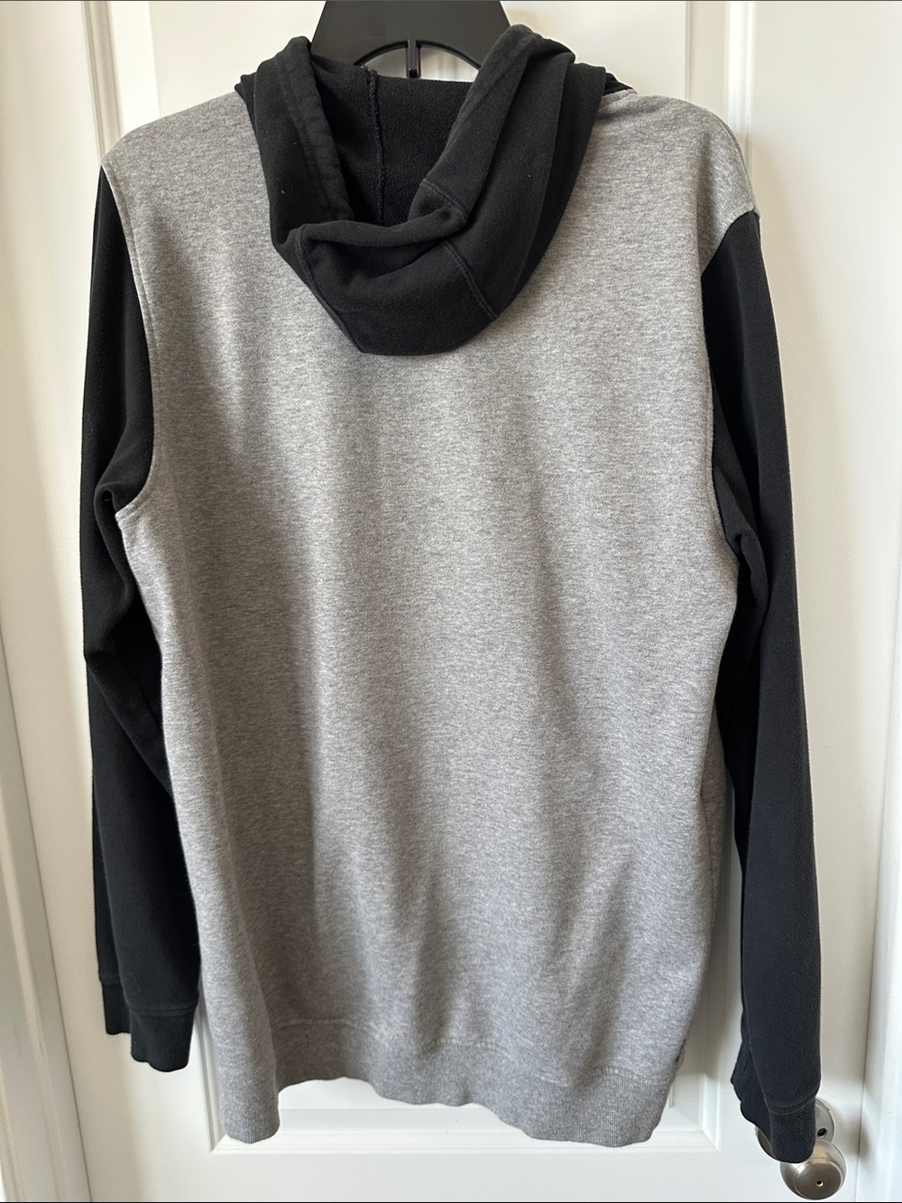 adidas Gray and Black Hoodie with Red Trefoil Skateboarding Logo - Picture 4 of 4